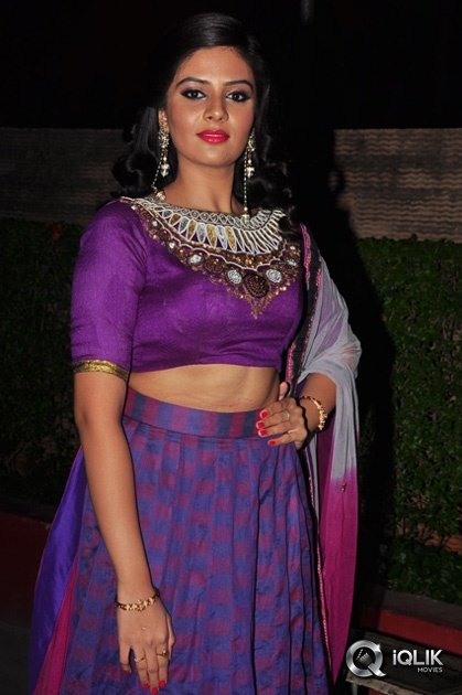 Sreemukhi-at-Dhanalakshmi-Thalupu-Thadithe-Movie-Audio-Launch